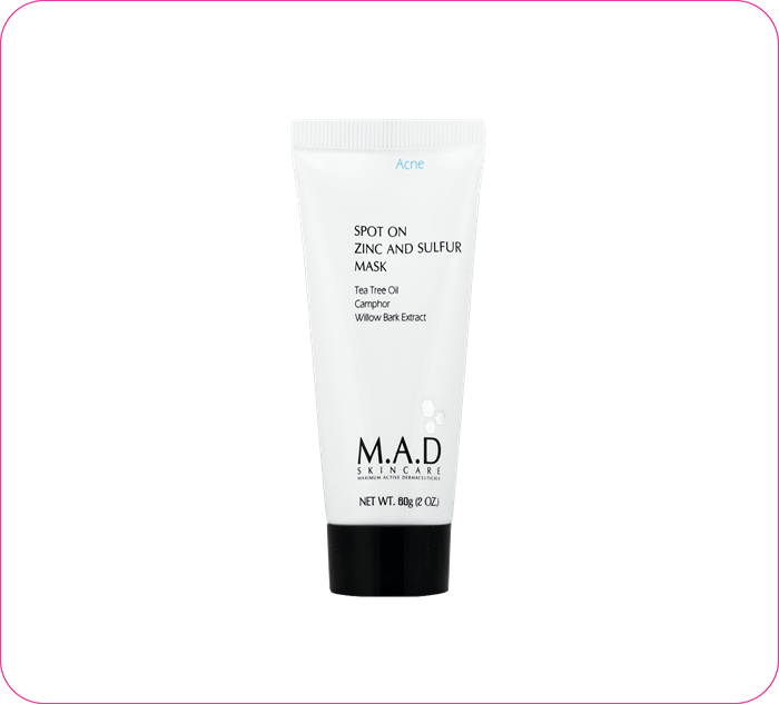 00143 Подсушивающая маска с цинком и серой (Spot On Zinc and Sulfur Mask ) 60 гр 216559284252