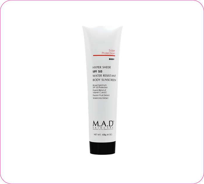 00141 Лосьон для тела водооталкивающий защитный SPF 50 (Hyper Sheer SPF 50 water Resistant Body Lotion ) 120 гр 786119422332